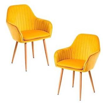 Pack 2 Sillas Chic Comedor - Amarillo