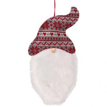 Colgante Cabeza Noel con Gorro de 16 cms