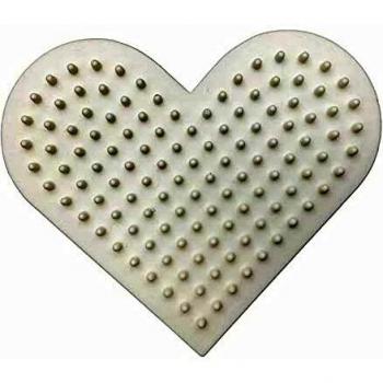Tablero de Clavijas NABBI BioBeads, Corazón Pequeño, Tamaño 7x8.5 cm, Medio, 1 Pieza