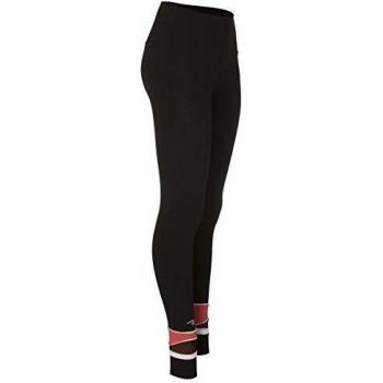 Naffta Active - Pantalón pitillo para mujer, color negro / coral medio, talla M