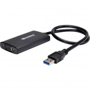 Sandberg 133-84 - Adaptador USB 3.0 a VGA Link, Negro