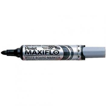 Marcador para Pizarra Pentel Maxiflo MWL5M Punta Redonda 3mm Negro (Caja de 12)