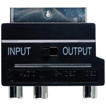 Bandridge Adaptador de Audio y vídeo RCA Hembra a S-Video y 3 Conectores RCA Hembra.