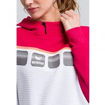 Erima Women's 5-C Hoodie White / Love Rose / Peach 40
