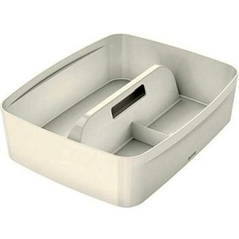 Leitz Bandeja Organizadora Grande con Asa, Almacenamiento, MyBox, Impermeable, Blanco