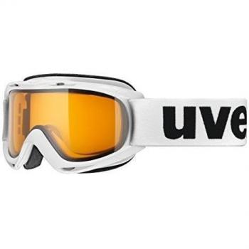 Uvex Slider LGL Gafas de esquí, Juventud Unisex, White/lasergold Lite-Clear, One Size