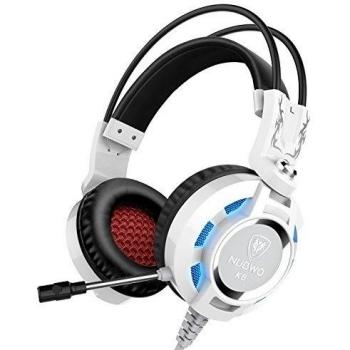 Auriculares, Nubwo K6 sobre el oído estéreo del juego de auriculares con micrófono, Audiófilo Nivel auriculares estéreo con USB 2.0