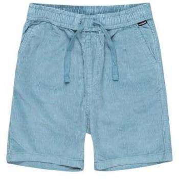 Quiksilver Bermuda de Niños Taxer Cord Azul, Pantalones Cortos de Pana con Cintura Elástica para Niños de 8 a 16 Años