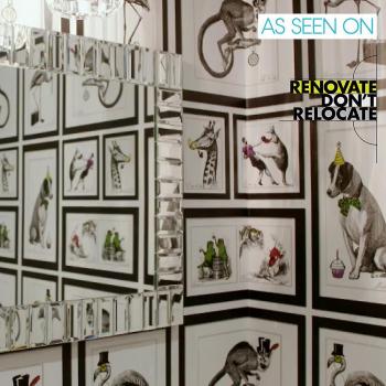 Holden Decor Framed Dogs Vinyl Wallpaper - 10.05m x 53cm
