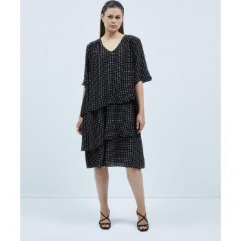 Couchel - Vestido corto con capas