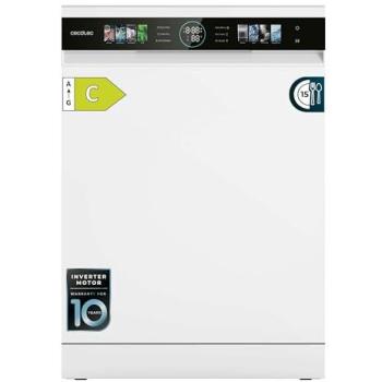 Lavavajillas Compacto Cecotec Bolero Aguazero 6620 C, 60cm, 1850W, 15 Cubiertos, 8 Programas, Motor Inverter, Pantalla FullColor XXL, Smart Wash,