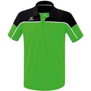 Erima Change Short Sleeve Polo Shirt - Men's XL Green/Black/White