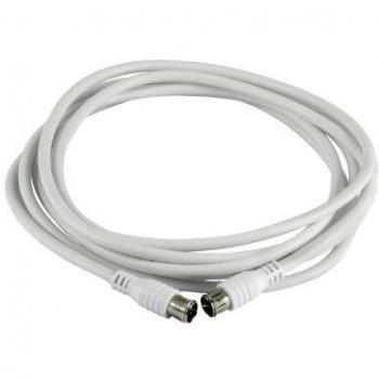 Cable coaxial ETG 30, conector F, 3 metros, alta calidad de apantallamiento (85 dB), frecuencia 0-2400 MHz