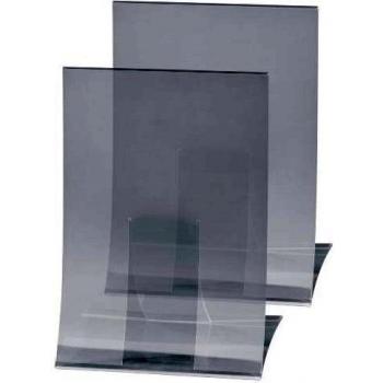 SIGEL TA160 Soporte de sobremesa, plegable, plastico duro, para A4, 2 unds.