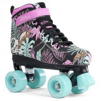 SFR Vision Canvas Floral Patines 4 Ruedas Unisex Niños Rosa 34 EU