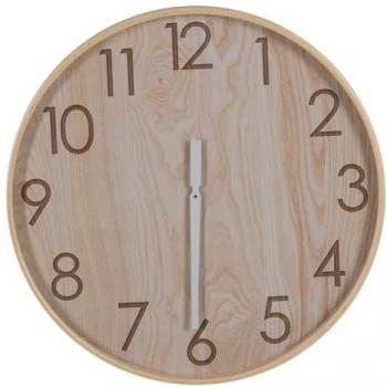 Reloj de Pared Natural Madera 60 x 60 x 5,5 cm