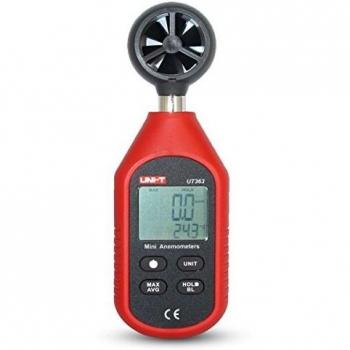 UNI-T UT363 Portátil Anemómetro Digital de Pantalla LCD Medidor de Velocidad Viento Aire para Vela, Cometa, Surf, Marina, Pescar, etc