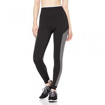 adidas BT PK FLW Mallas, Mujer, Negro/Blanco, XL