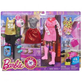 Barbie Pink Passport Ropa Barbie y Accesorios para las Muñecas