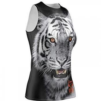 Camiseta sin mangas Otso Tiger negra mujer - M