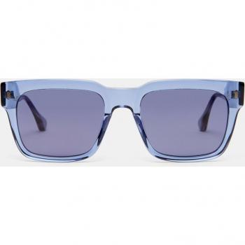 Gafas de sol Scalpers Huntington 03 rectangulares de acetato azul claro para hombre