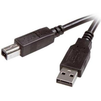 Vivanco - Cable USB 2.0 Compatible (Conector USB A a USB B) Negro, 1.8m