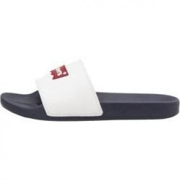Chanclas Levi's June Batwing Patch para hombre en color blanco