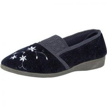Zedzzz Womens Joanna Embroidered Slippers