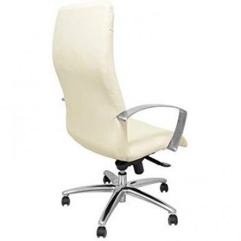 Sillón de Oficina Piqueras y Crespo Caudete en Similpiel Crema, Talla Única