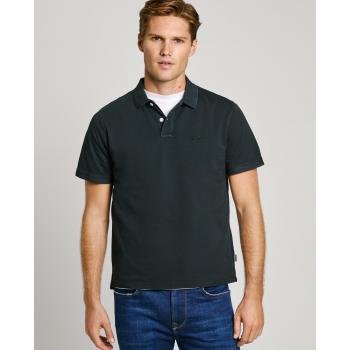 Pepe Jeans Slim Fit Short Sleeve Piqué Polo for Men - Black XL