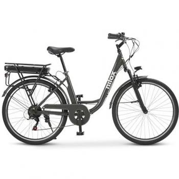 Bicicleta Eléctrica Nilox J5 PRO 250W, Autonomía 65km, Velocidad 25 km/h, Batería Litio Extraíble 10 Ah, Suspensión Delantera y Pantalla