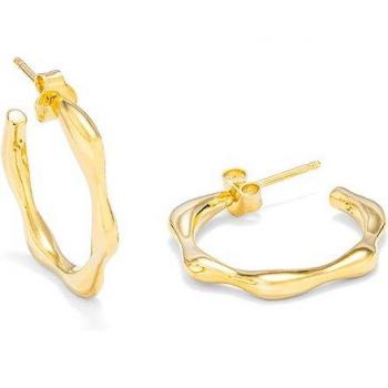 Pendientes Essentials de plata color dorado