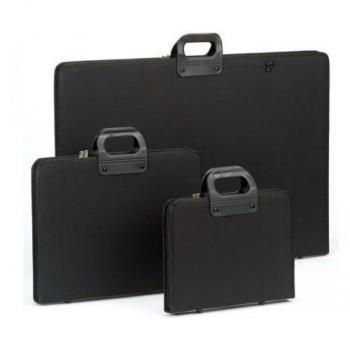 Carpeta de Nylon con Cremallera para A4 Negra