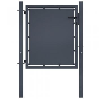 vidaXL Garden Gate Steel 100x100 cm Anthracite