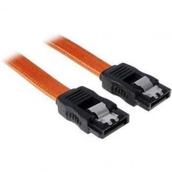 BITFENIX SATA III Cable 30 cm Manga Naranja/Negro