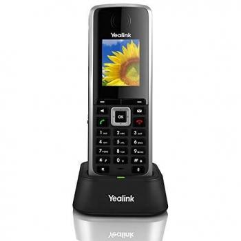 Yealink W52H - Teléfono inalámbrico IP con desvío de llamadas y PoE, Negro