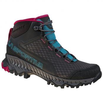 Botas de senderismo La Sportiva Stream GORE-TEX SURROUND® para mujer, color negro y azul, talla 39.5