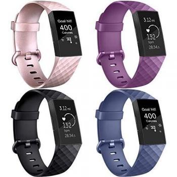 AK Correa para Fitbit Charge 3/Charge 3 SE, Reemplazo Ajustable Correa Accesorios Deporte para Fitbit Charge 3