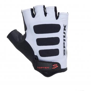 Spiuk Top Ten Road Guantes Cortos, Hombre, Blanco / Negro, M