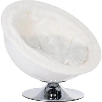 Sofá Retro Pet Nest White para mascotas - Pequeño, Diámetro 60 cm
