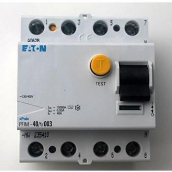 EATON PFIM-40/4/003-MW Interruptor Diferencial PFIM, 4P, 40A, 30mA