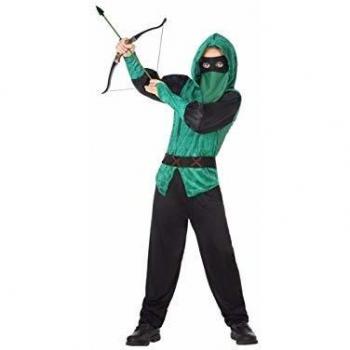 Disfraz de Arquero Verde para Niños (5 Pcs) 7-9 Años