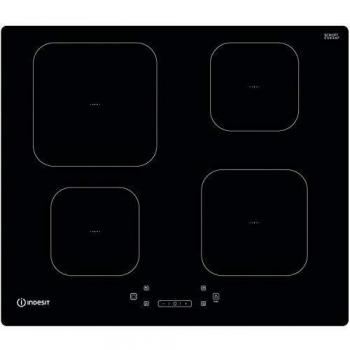 Indesit IS83Q60NE - Placa de Inducción 60 cm, 4 Zonas, Color Negro