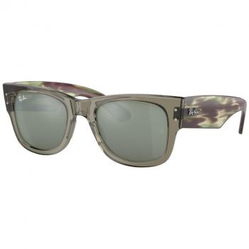 Ray-Ban RB0840SF Mega Wayfarer Asian Fit 66355C Anteojos de Sol para Hombre Verdes
