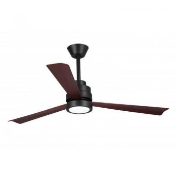 Klassfan Nass Black Ventilador de Techo con Luz LED, Motor DC, Control WiFi y Termostato