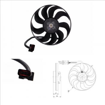 NRF 47398 Ventilador, refrigeración del motor