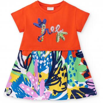 Tuc Tuc - Vestido de niña combinado de manga corta con lentejuelas Rockin The Jungle