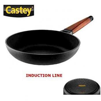 Castey - Sartén Induction Con Mango Madera 28 Cm