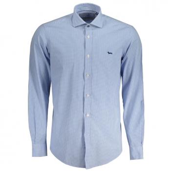 Harmont & Blaine Light Blue Cotton Shirt - XL, Casual Shirt, Male, Blue, Size: XL