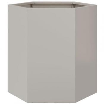 vidaXL Hexagonal Garden Planter 46x40x45 cm Stainless Steel